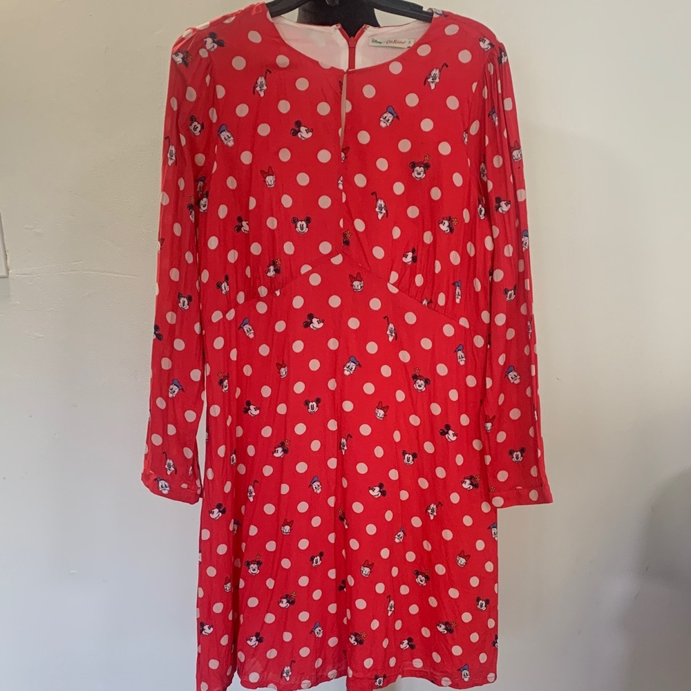 Disney Cath Kidston Red Long Sleeve Dress